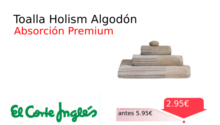 Toalla Holism Algodón