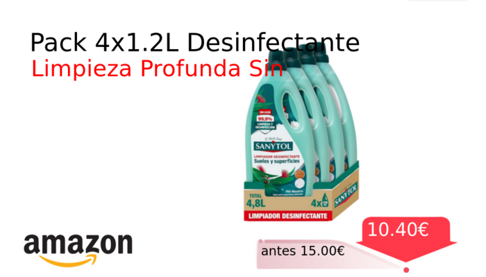 Pack 4x1.2L Desinfectante
