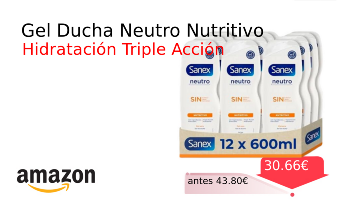 Gel Ducha Neutro Nutritivo