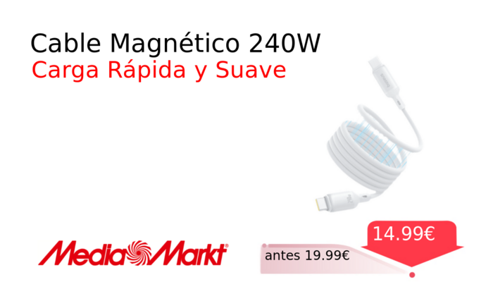 Cable Magnético 240W