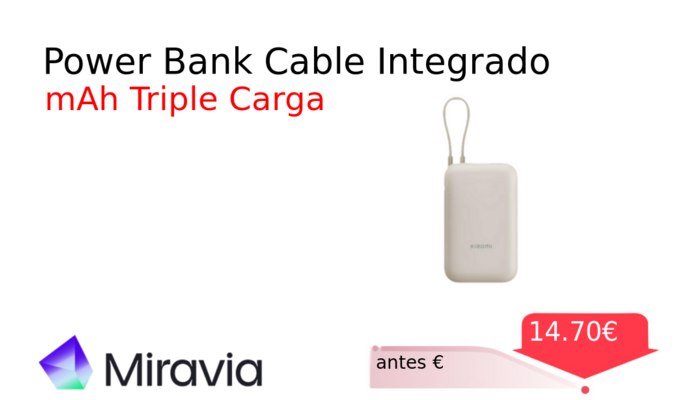 Power Bank Cable Integrado