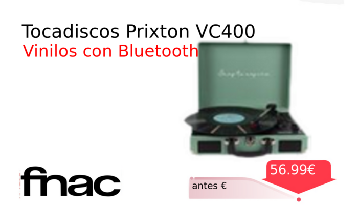 Tocadiscos Prixton VC400