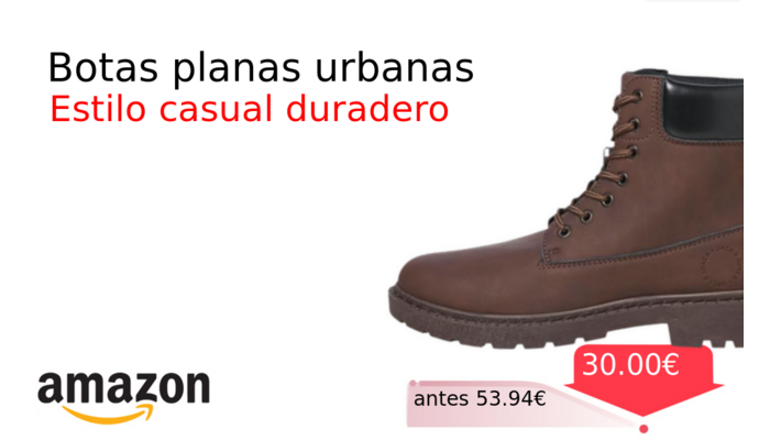 Botas planas urbanas