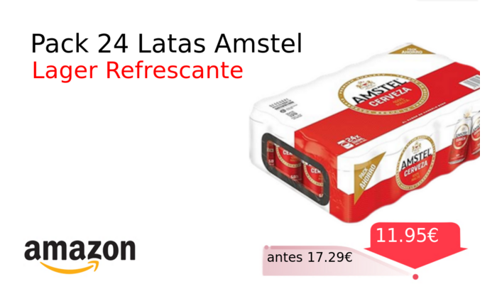 Pack 24 Latas Amstel