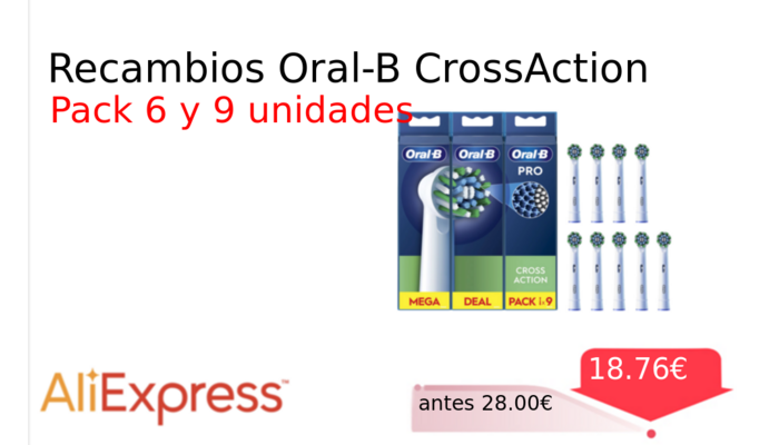 Recambios Oral-B CrossAction