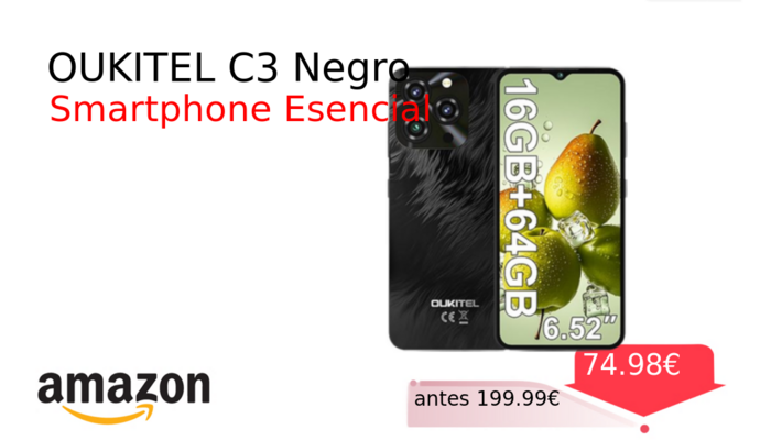OUKITEL C3 Negro