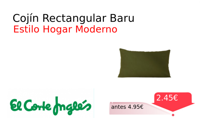 Cojín Rectangular Baru
