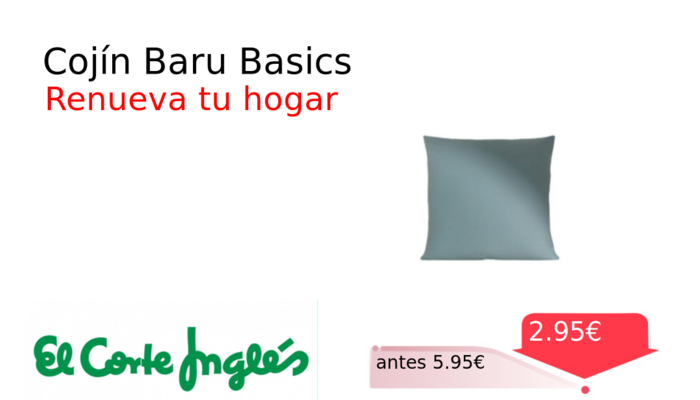 Cojín Baru Basics
