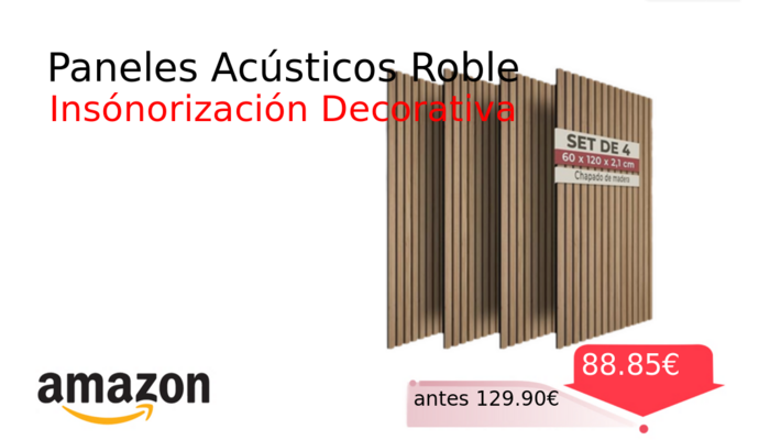 Paneles Acústicos Roble
