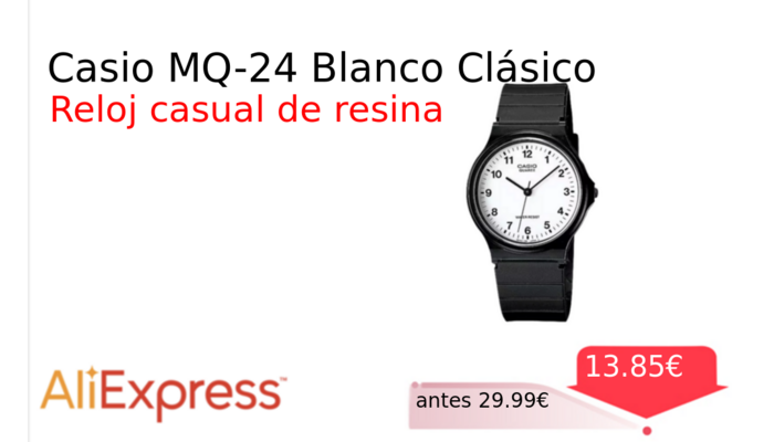 Casio MQ-24 Blanco Clásico