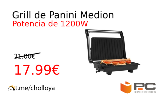 Grill de Panini Medion