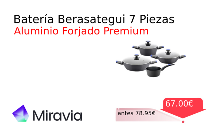 Batería Berasategui 7 Piezas