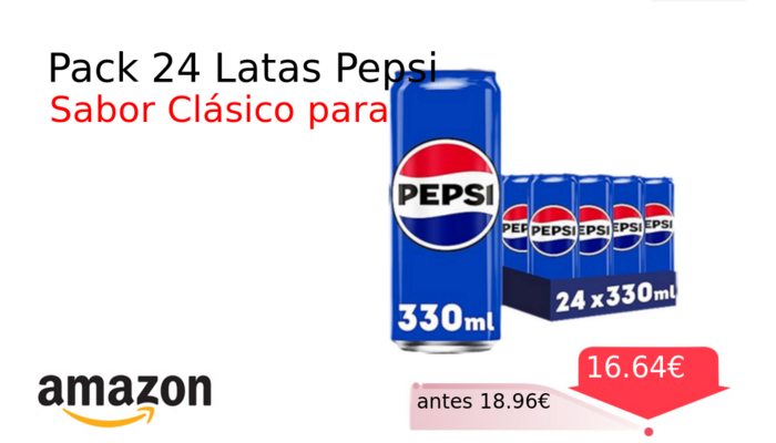 Pack 24 Latas Pepsi