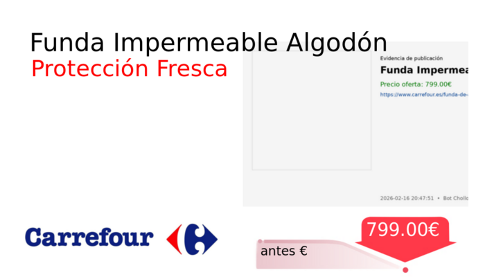 Funda Impermeable Algodón