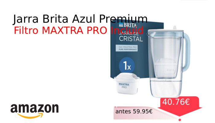 Jarra Brita Azul Premium