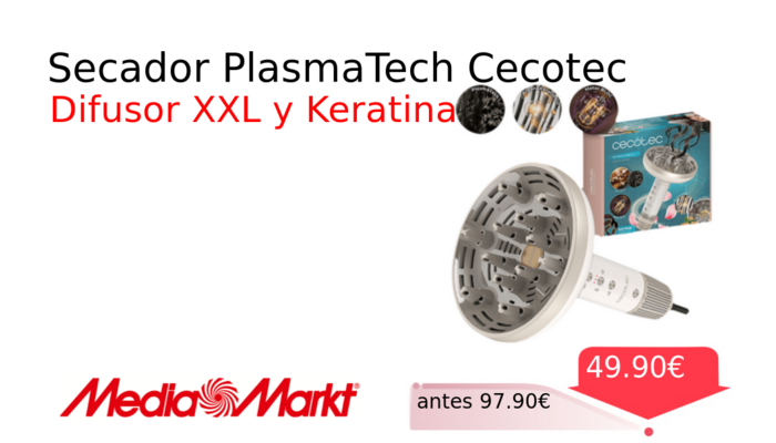 Secador PlasmaTech Cecotec