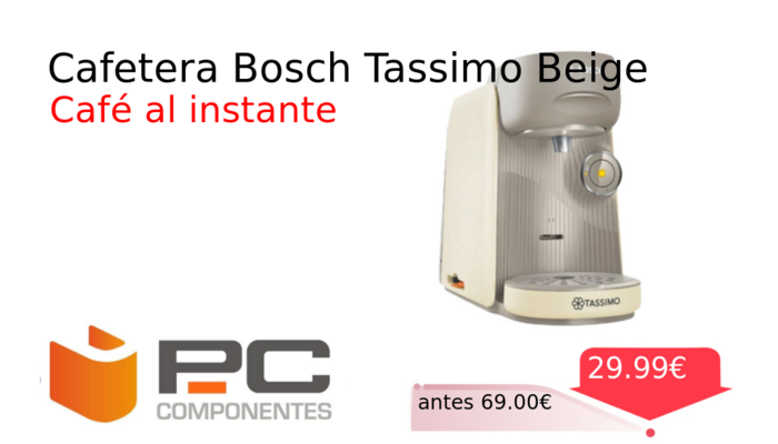Cafetera Bosch Tassimo Beige