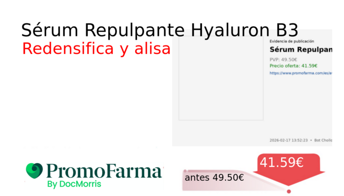 Sérum Repulpante Hyaluron B3