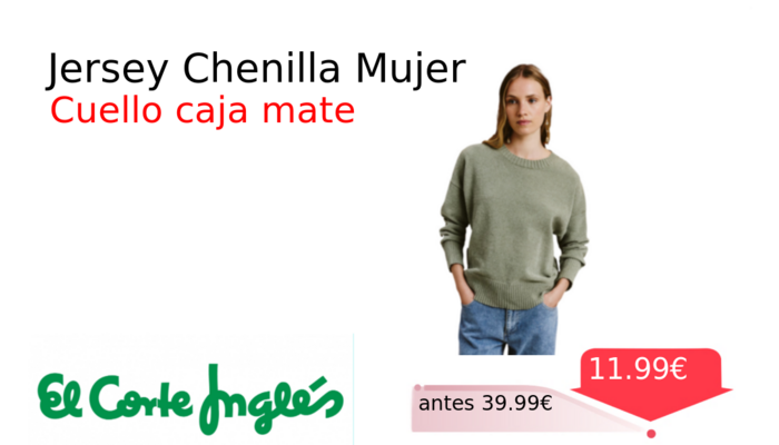 Jersey Chenilla Mujer