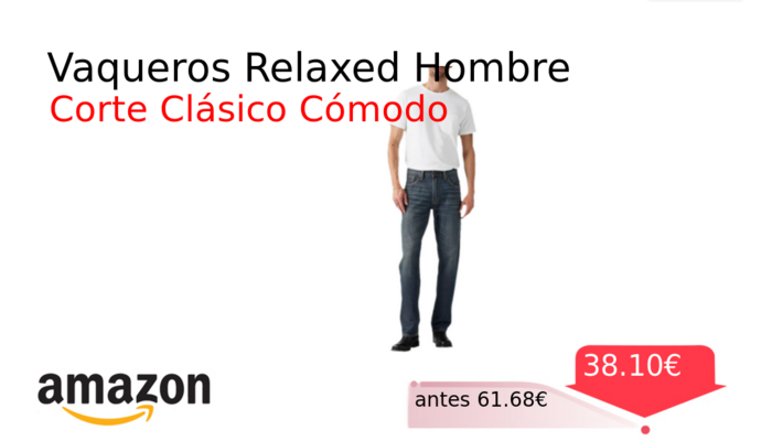 Vaqueros Relaxed Hombre
