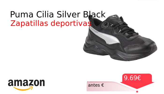Puma Cilia Silver Black