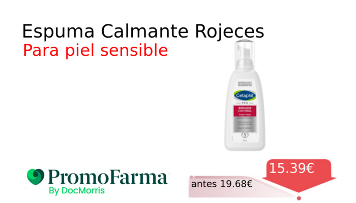 Espuma Calmante Rojeces