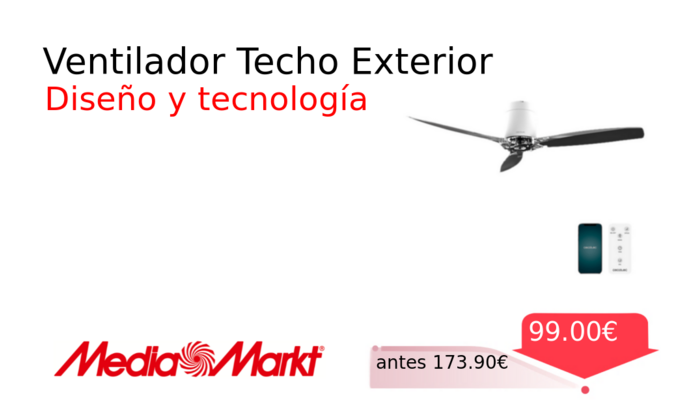 Ventilador Techo Exterior