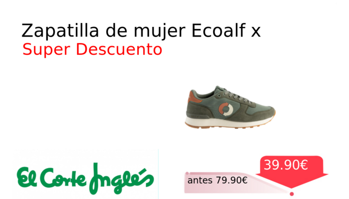 Zapatilla de mujer Ecoalf x