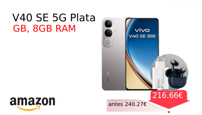 V40 SE 5G Plata