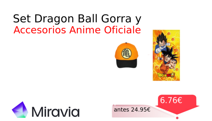 Set Dragon Ball Gorra y