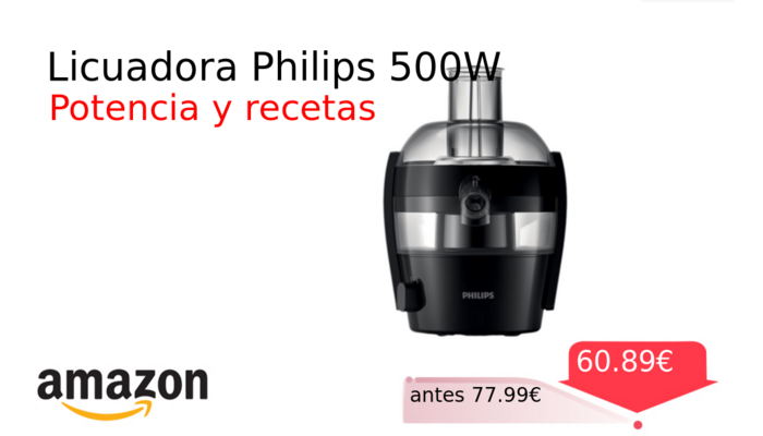 Licuadora Philips 500W