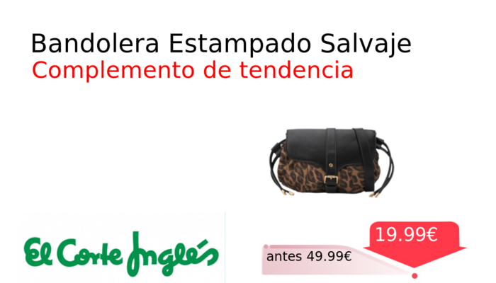 Bandolera Estampado Salvaje