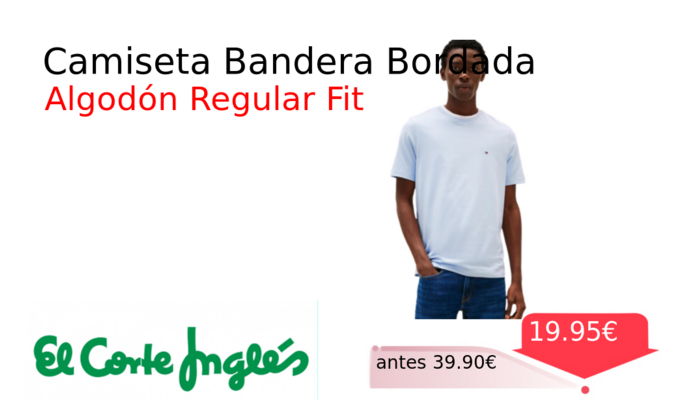 Camiseta Bandera Bordada