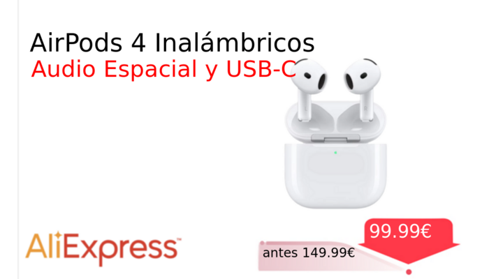 AirPods 4 Inalámbricos