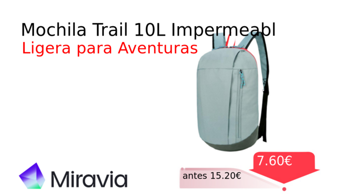 Mochila Trail 10L Impermeabl
