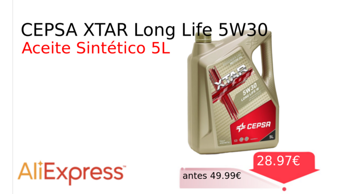 CEPSA XTAR Long Life 5W30