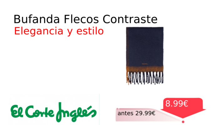 Bufanda Flecos Contraste