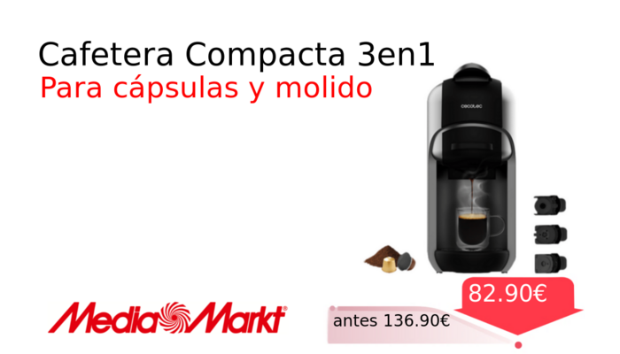 Cafetera Compacta 3en1