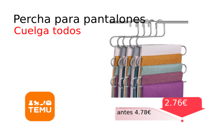 Percha para pantalones