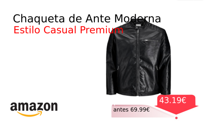 Chaqueta de Ante Moderna