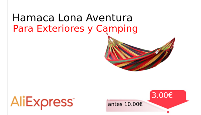 Hamaca Lona Aventura