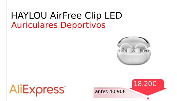 HAYLOU AirFree Clip LED