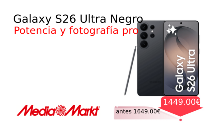 Galaxy S26 Ultra Negro