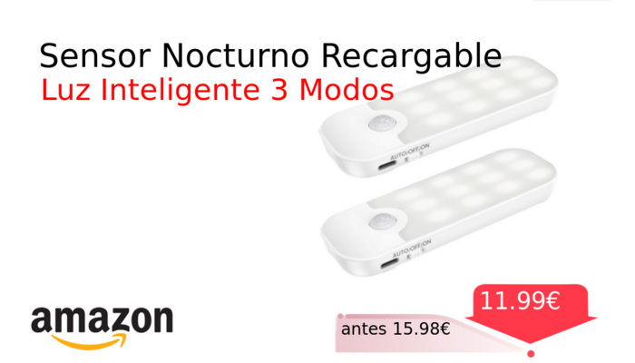 Sensor Nocturno Recargable