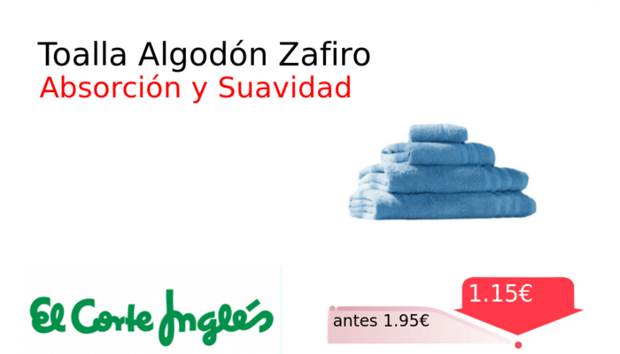 Toalla Algodón Zafiro