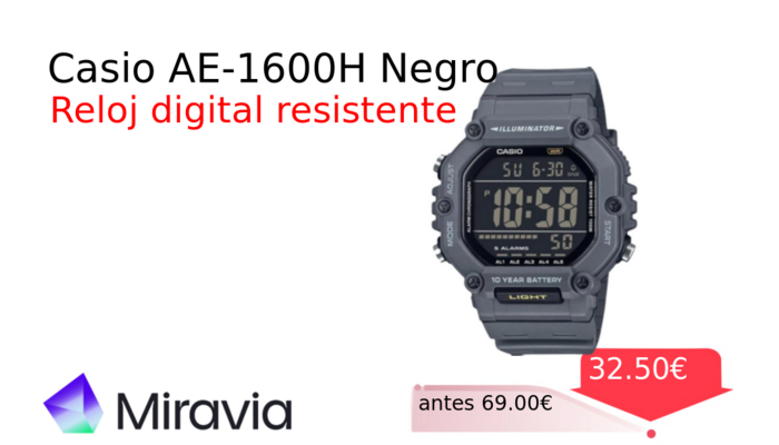 Casio AE-1600H Negro