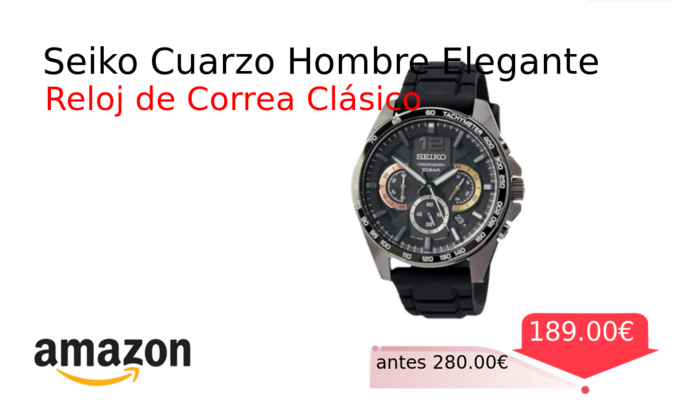 Seiko Cuarzo Hombre Elegante