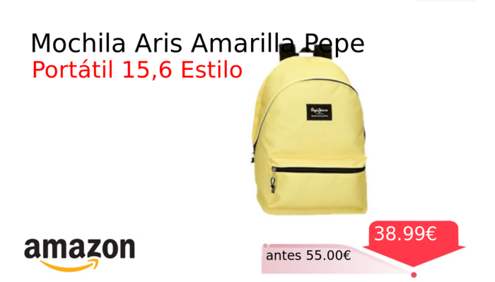 Mochila Aris Amarilla Pepe