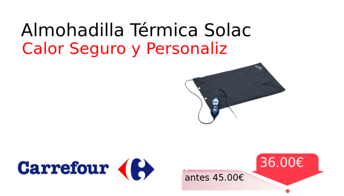 Almohadilla Térmica Solac