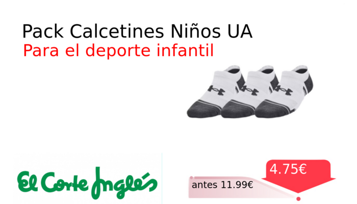 Pack Calcetines Niños UA